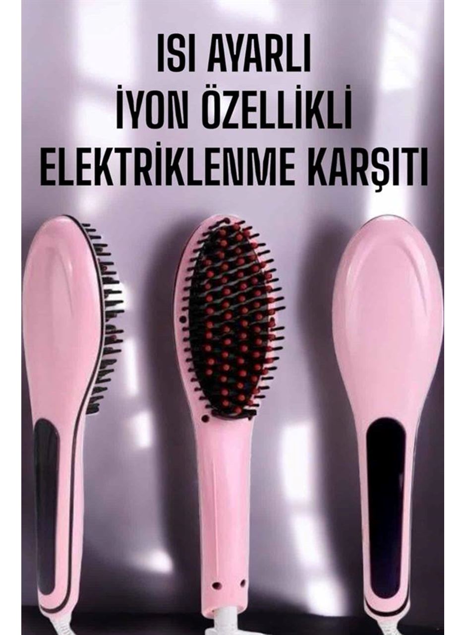 Saç Düzleştirici Tarak Isı Ayarlı Yıpranma Önleyici Düzleştirici Fön Tarak