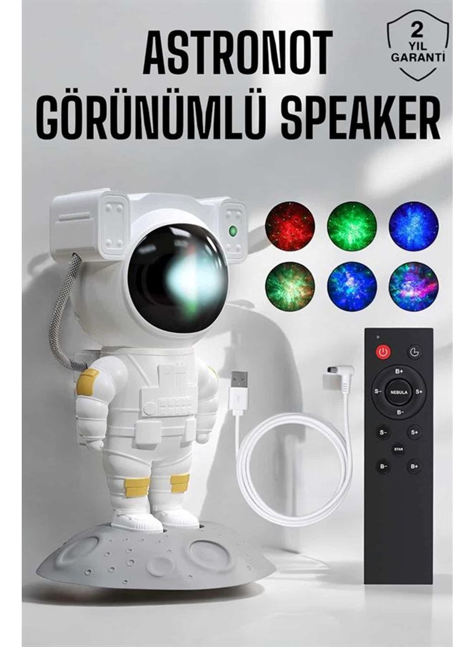 Astronot Görünümlü Projeksiyon Speaker Taşınabilir