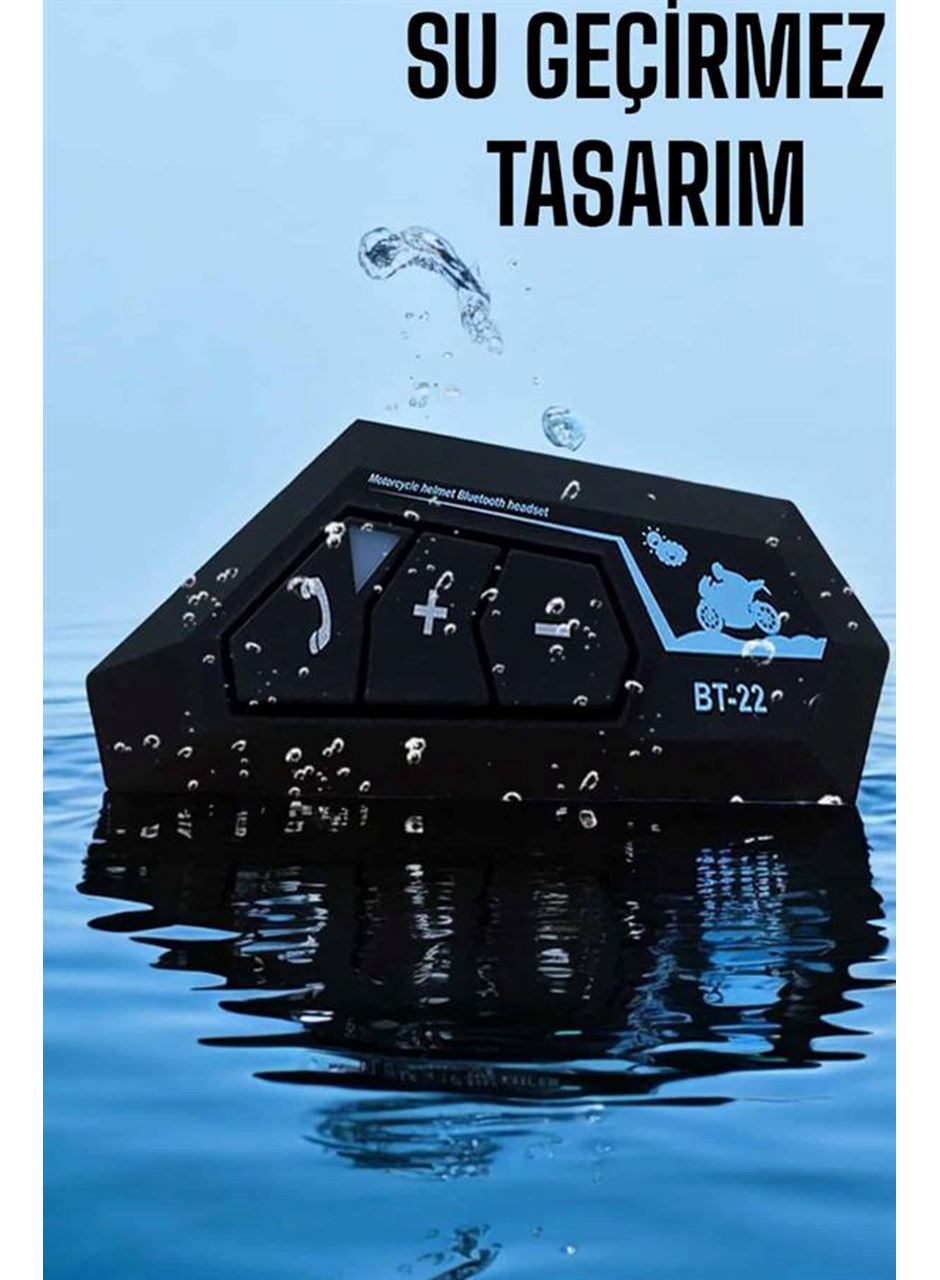 Kask Kulaklığı Motosiklet Intercom Interkom Dinleme Konuşma Özellikli Su Geçirmez