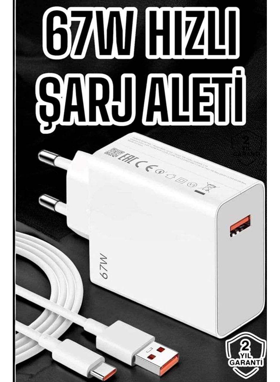 67W Şarj Aleti Turbo Hızlı Type-C Şarj