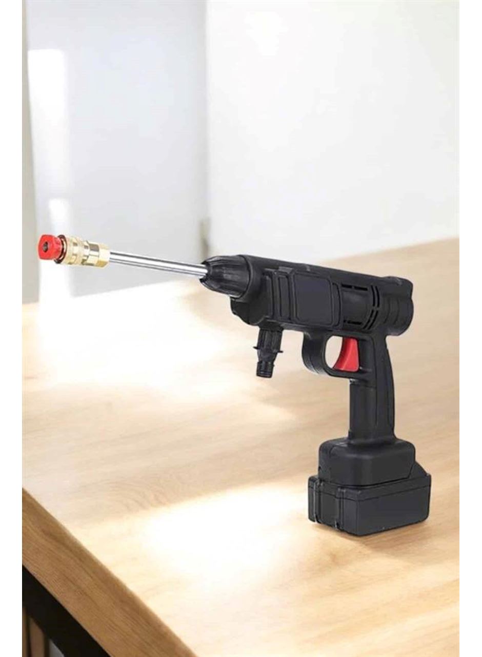 Bahçe ve Araba Yıkama Tabancası Su Basınçlı Hazneli Bataryalı Oto Yıkama