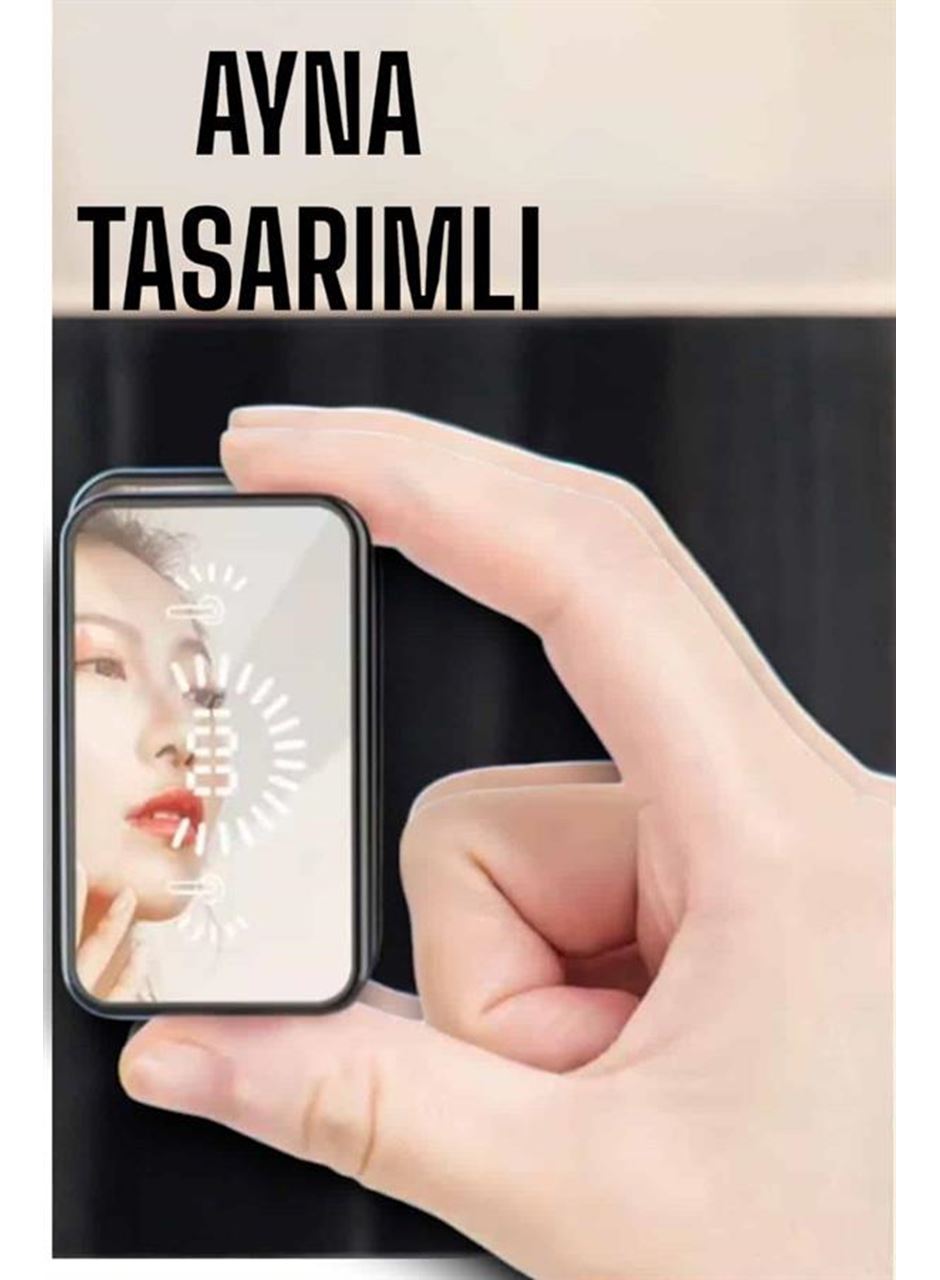 Aynalı Bluetooth Kulaklık Telefon Standlı Dijital Göstergeli