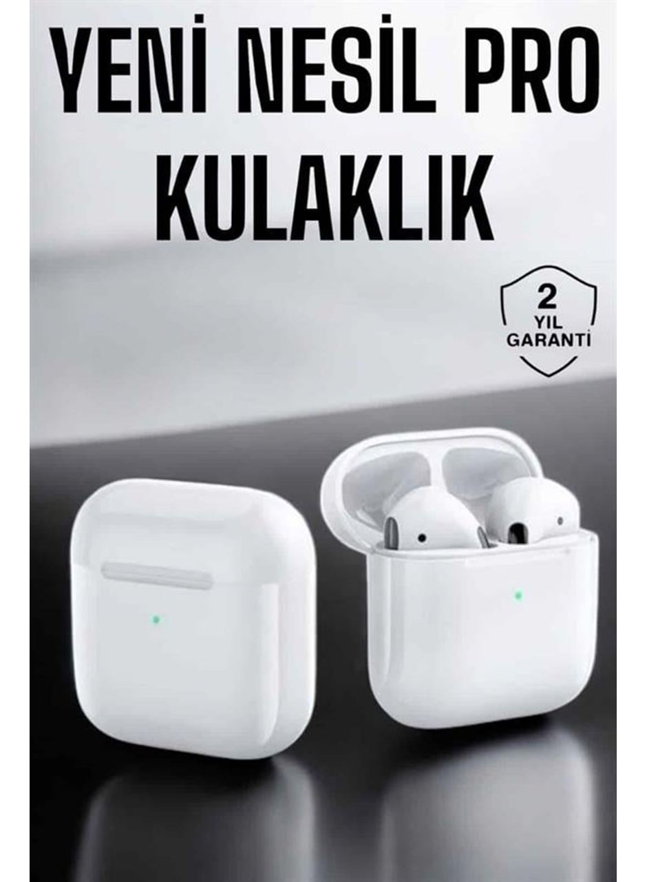 Yeni Nesil Pro Bluetooth Kulaklık Uzun Pil Ömrü Beyaz