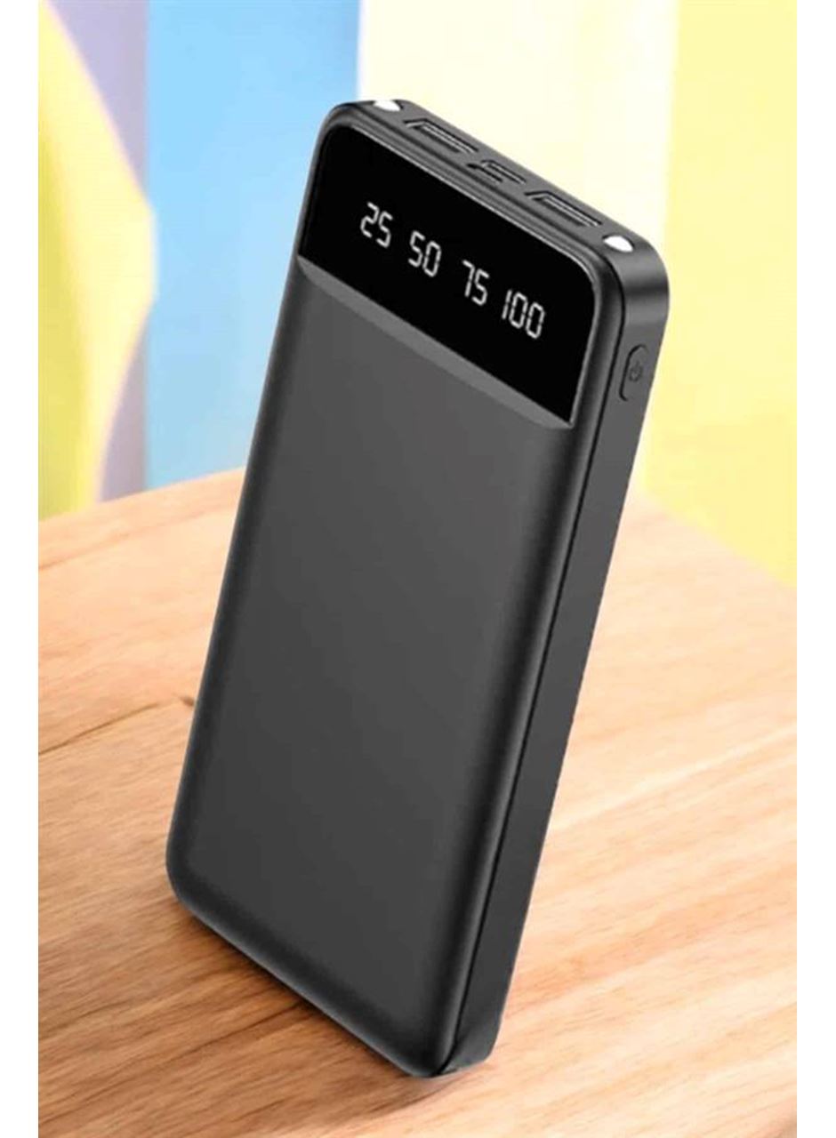 Powerbank 20.000 Mah LCD Ekran USB Lightning Type-C Uyumlu İOS ve Android