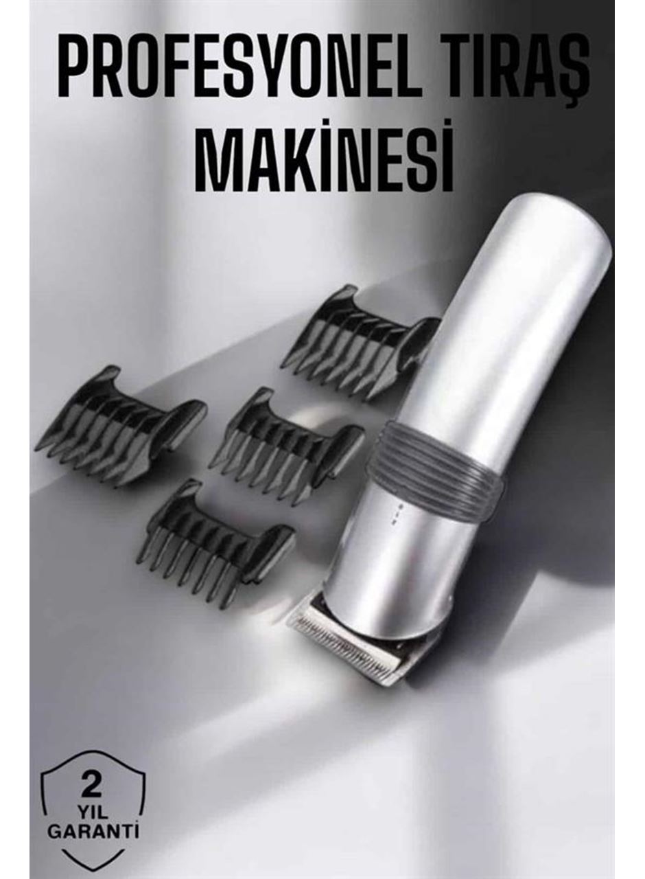 4 Taraklı Taşınabilir Profesyonel Saç ve Sakal Kesme Tıraş Makinesi