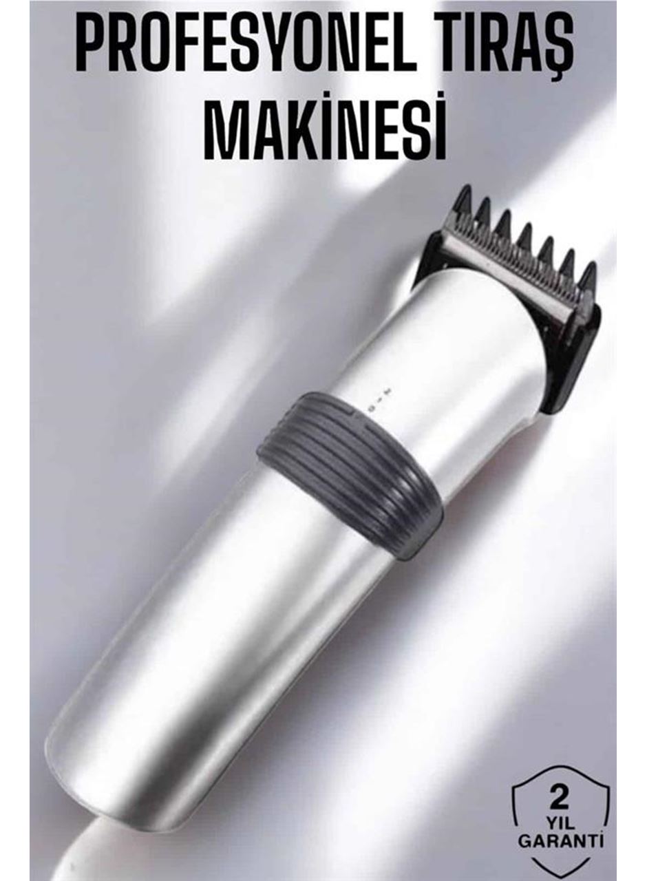 Erkeklere Özel Şarjlı Saç ve Sakal Kesme Tıraş Makinesi Seti