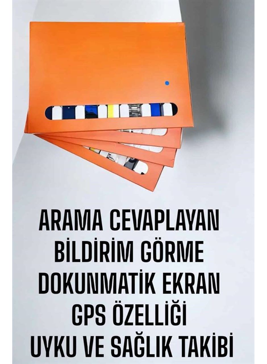 Akıllı Saat 7 Kordonlu Bildirim Görebilen Metal Kordon GPS Özelliği