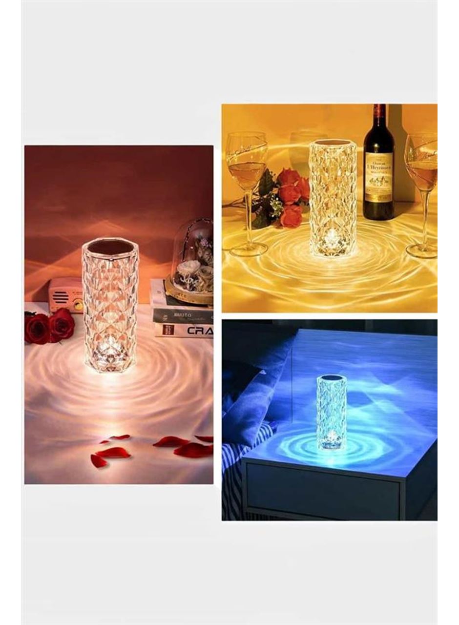 Kristal Dokunmatik Ve Kumandalı Masa Ve Gece lambası