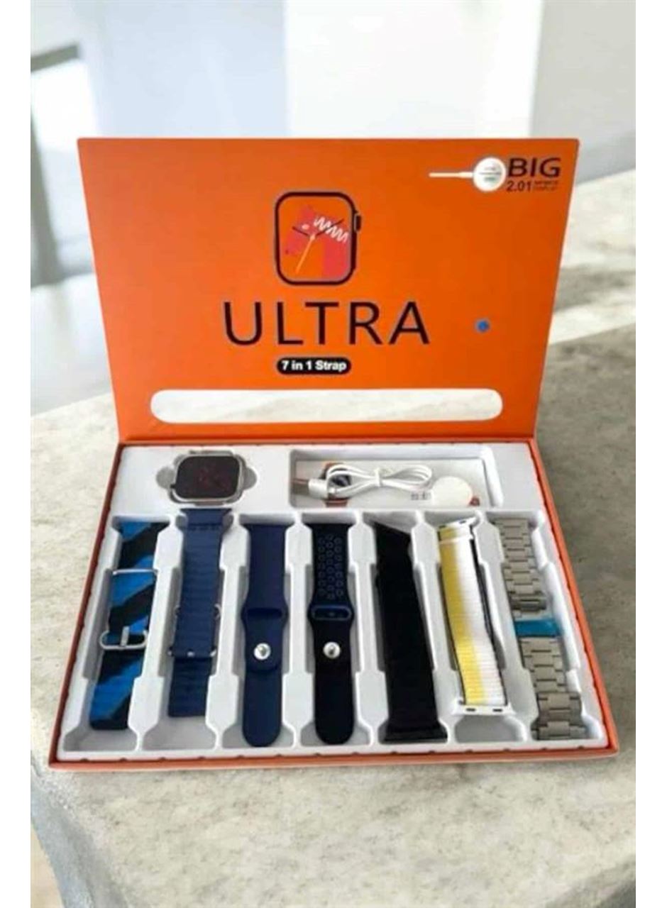 Akıllı Saat 7 Kordonlu Bildirim Görebilen Metal Kordon GPS Özelliği