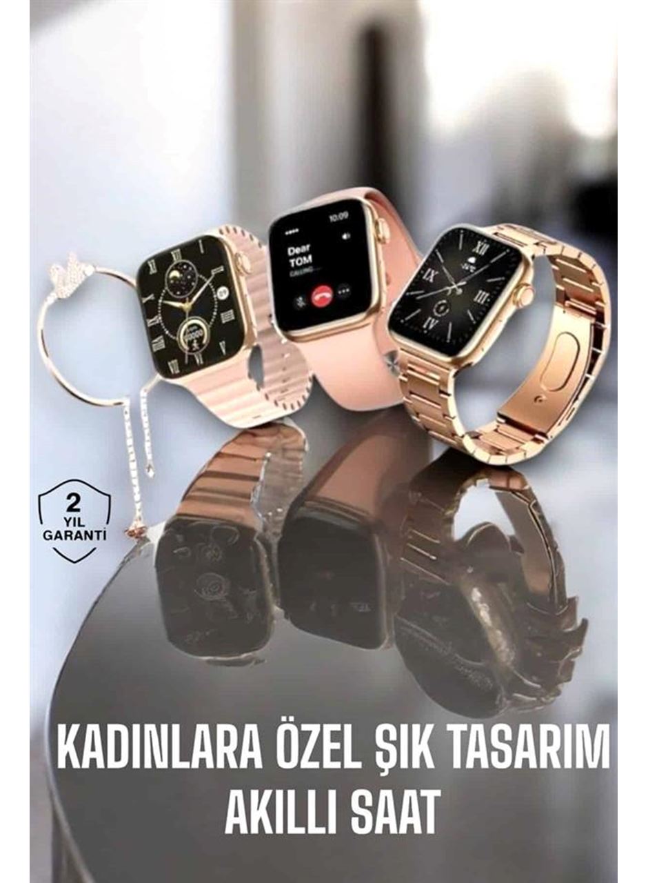 Akıllı Saat Kadınlara Uyku Ve Sağlık Takibi Yapabilen Bileklik Hediyeli