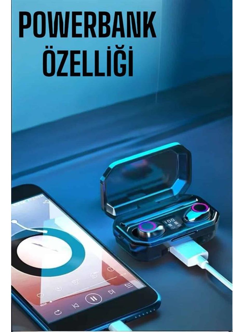 Dijital Göstergeli Bluetooth Bağlantılı Kulaklık Dokunmatik Kontrol