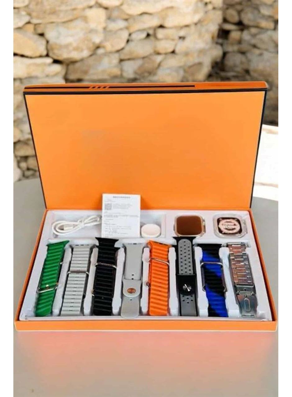 Akıllı Saat 7 Farklı Kordonlu Arama Cevaplayan Bildirim GPS Özelliği