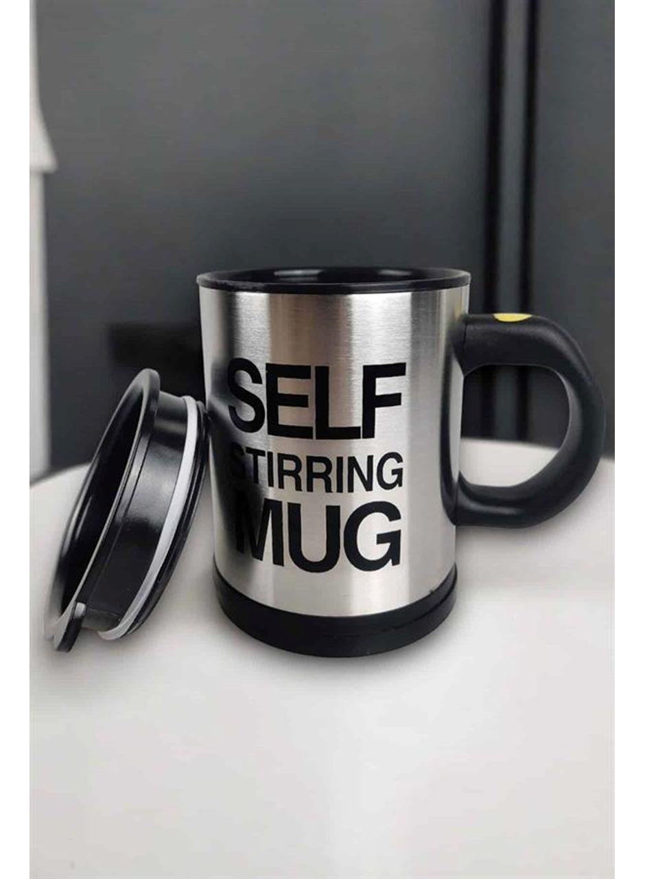 Yazılı Mug Kupa Karıştırıcı Özelliği Ve Paslanmaz Çelik