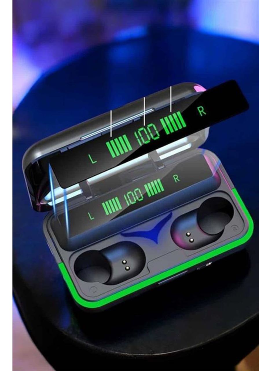 Powerbank Özellikli Kablosuz Bluetooth Kulaklık RGB Işıklı