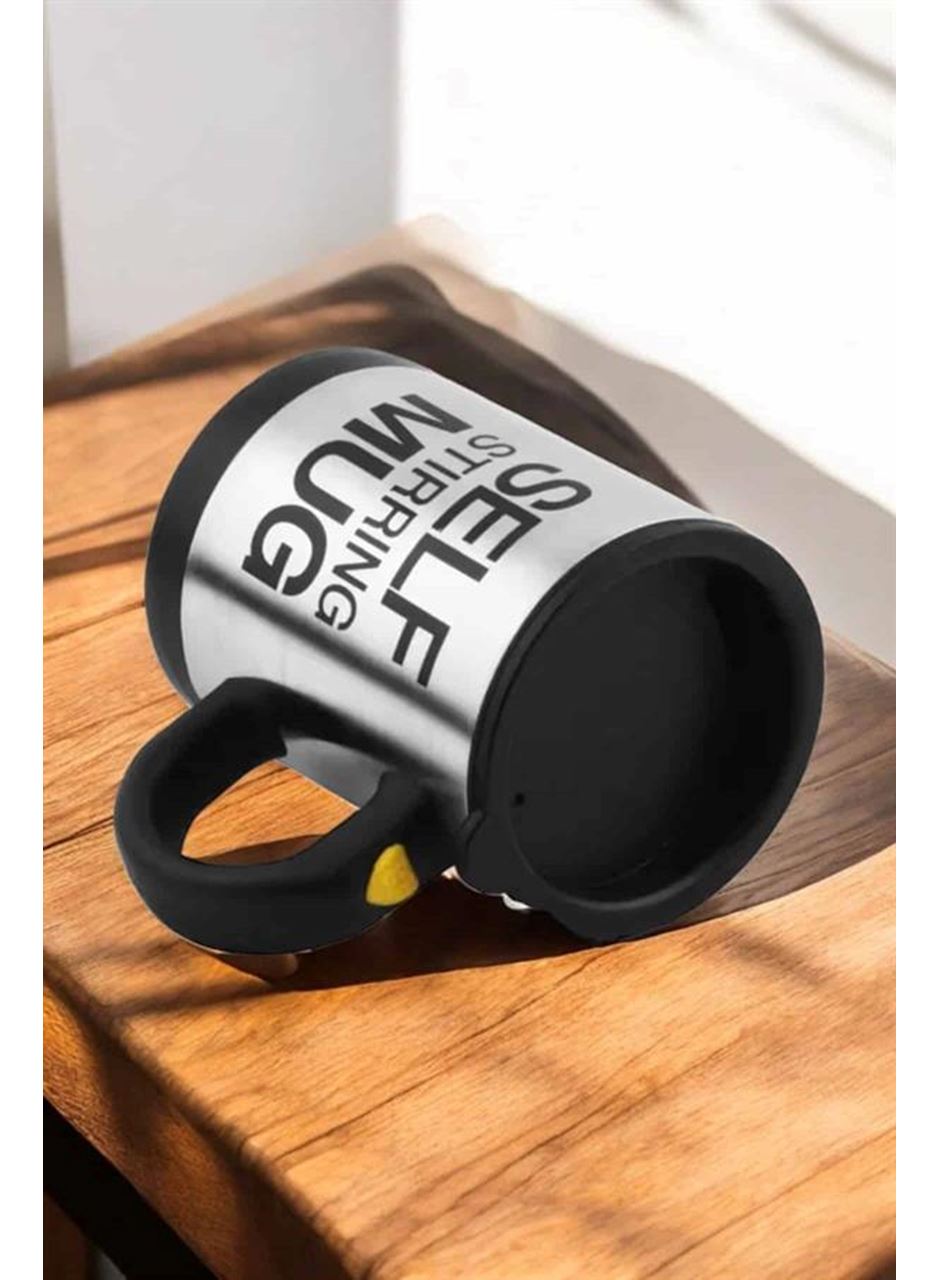 Yazılı Kupa Kendi Kendini Karıştıran Mikser Kupa Termos Bardak