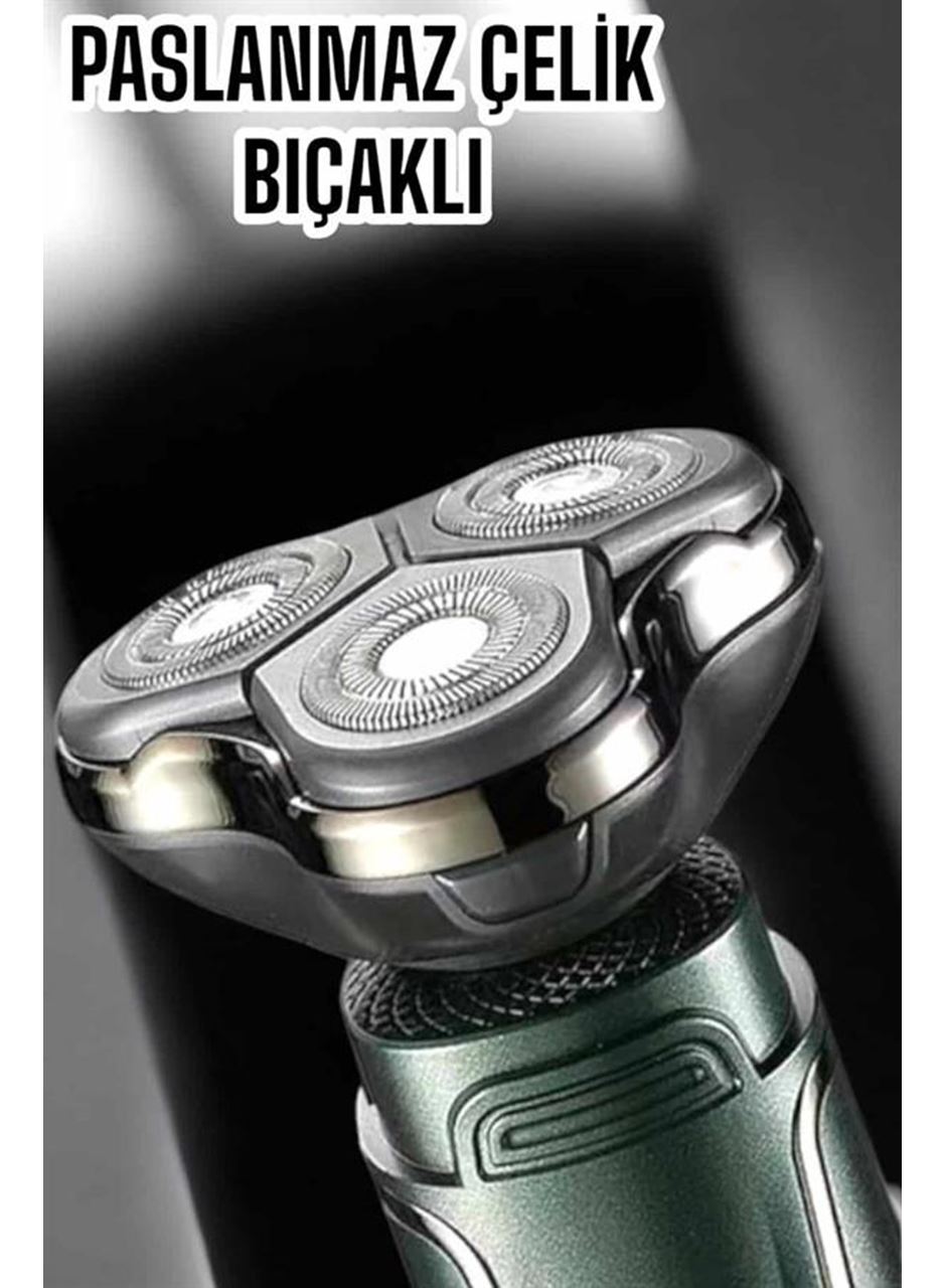 Yüksek Performanslı 3 Başlıklı Profesyonel Tıraş Makinesi