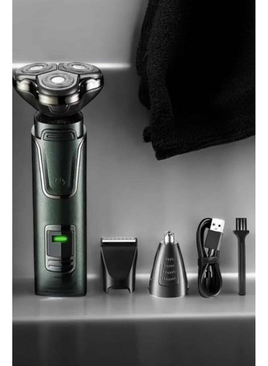 3 Başlıklı Profesyonel Saç ve Sakal Bakım Seti Vücut, Burun ve Kulak Tüy Alma