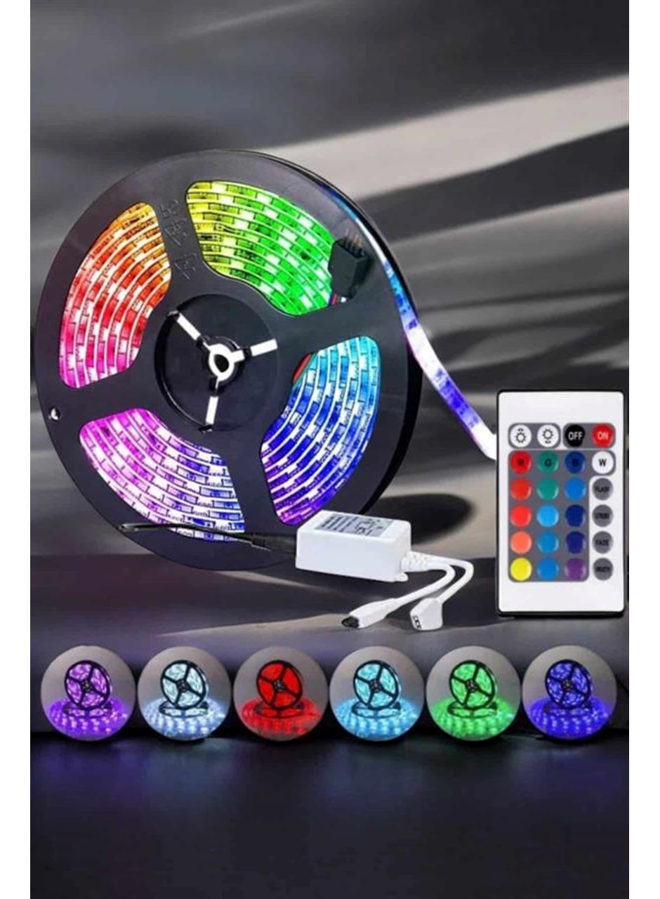 Led Işık 5 Metre Şerit Led RGB Işıklı