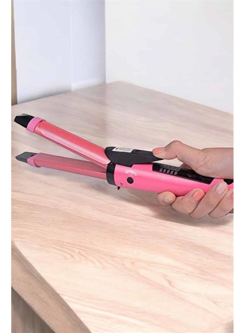 Hem Düzleştirici Hem Maşa Saç Şekillendirici