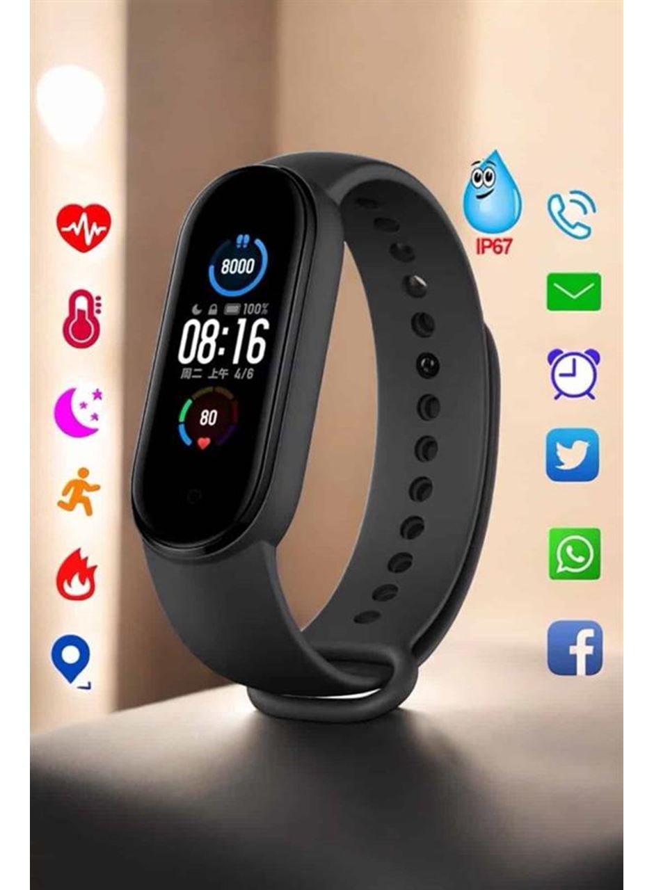 Akıllı Bileklik Fitness ve Sağlık İçin Akıllı Bileklik Adım Sayar, Kalp Atışı, Uyku İzleme