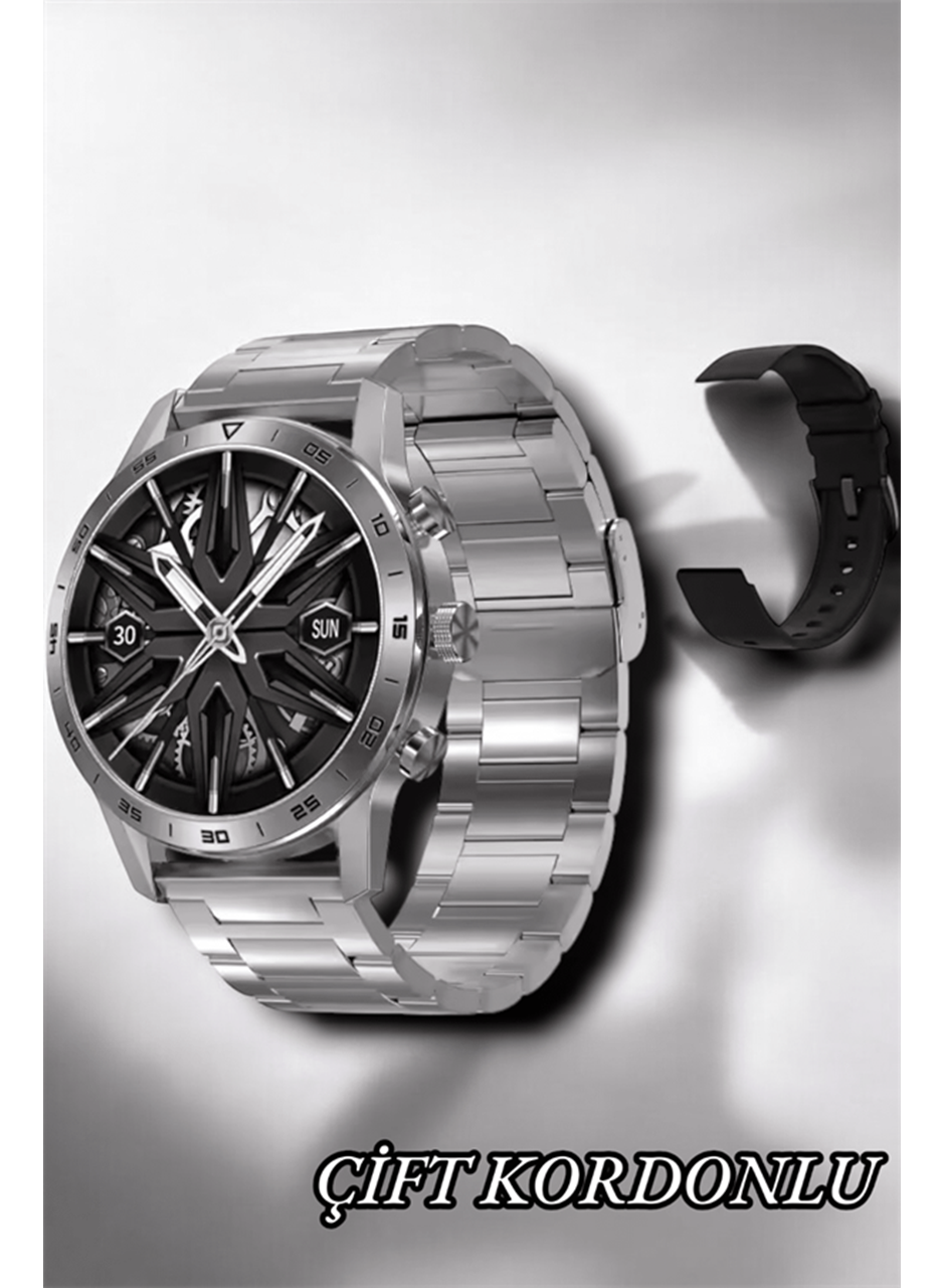 Suya Dayanıklı Dokunmatik Akıllı Saat Bluetooth 5.0, Sesli Asistan ve Sağlık Takibi