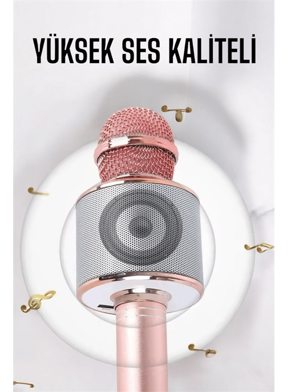 Taşınabilir Bluetooth Karaoke Mikrofon: Hafıza Kart Girişli, Etkileyici Performans