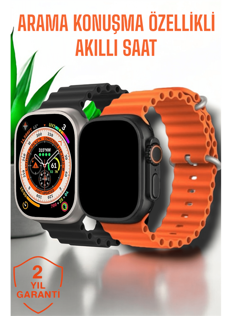 Suya ve Toza Dayanıklı 45 MM Akıllı Saat Bildirim ve Cevapsız Çağrı Görüntüleme