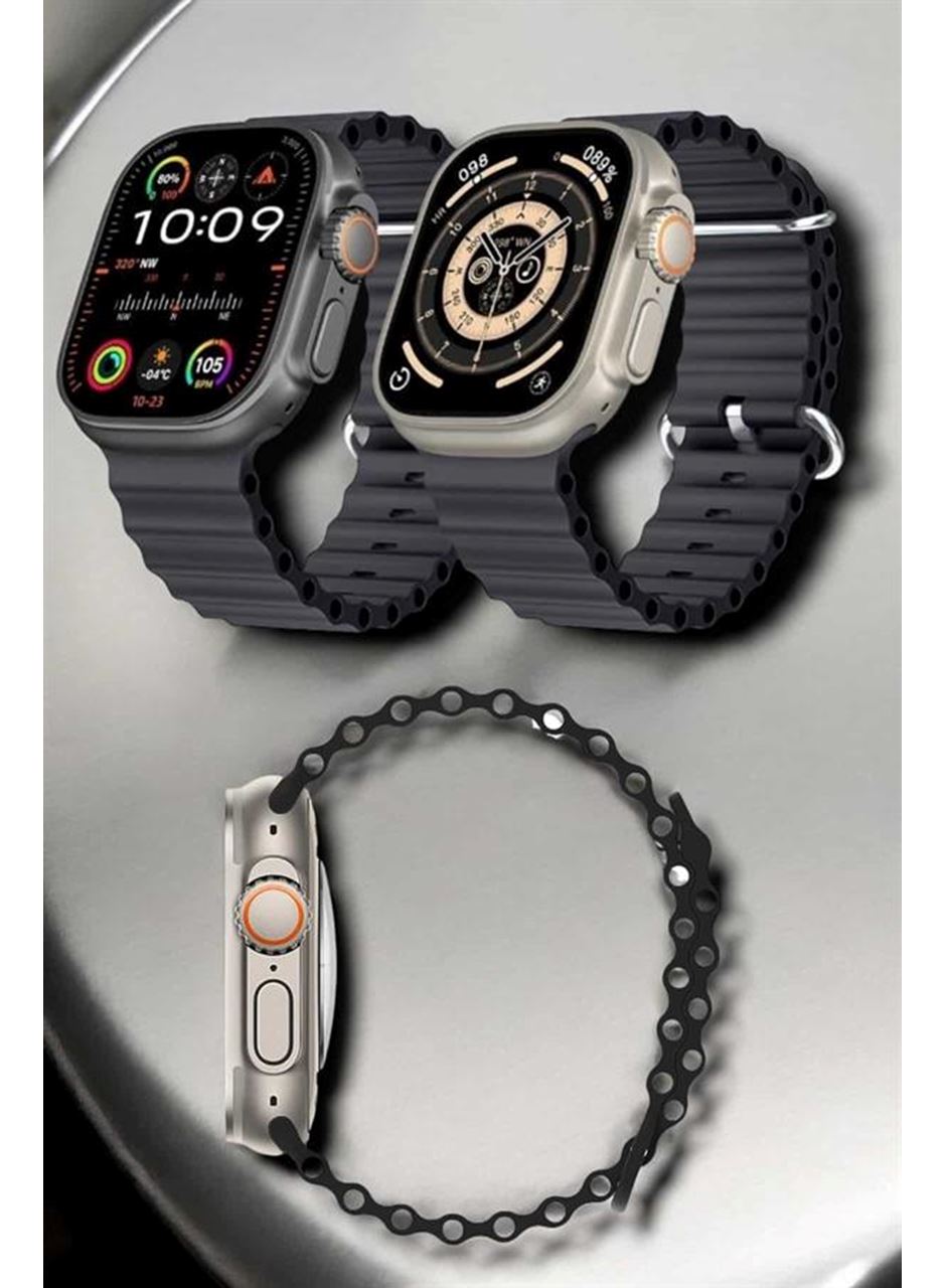 Yeni Nesil Ultra Akıllı Saat Titreşimli, Uyku & Sağlık Takibi, Çift Kordon