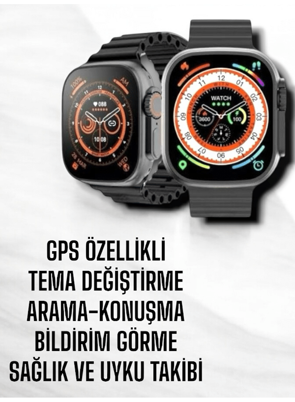 Yeni Nesil Ultra Akıllı Saat Titreşimli, Uyku & Sağlık Takibi, Çift Kordon