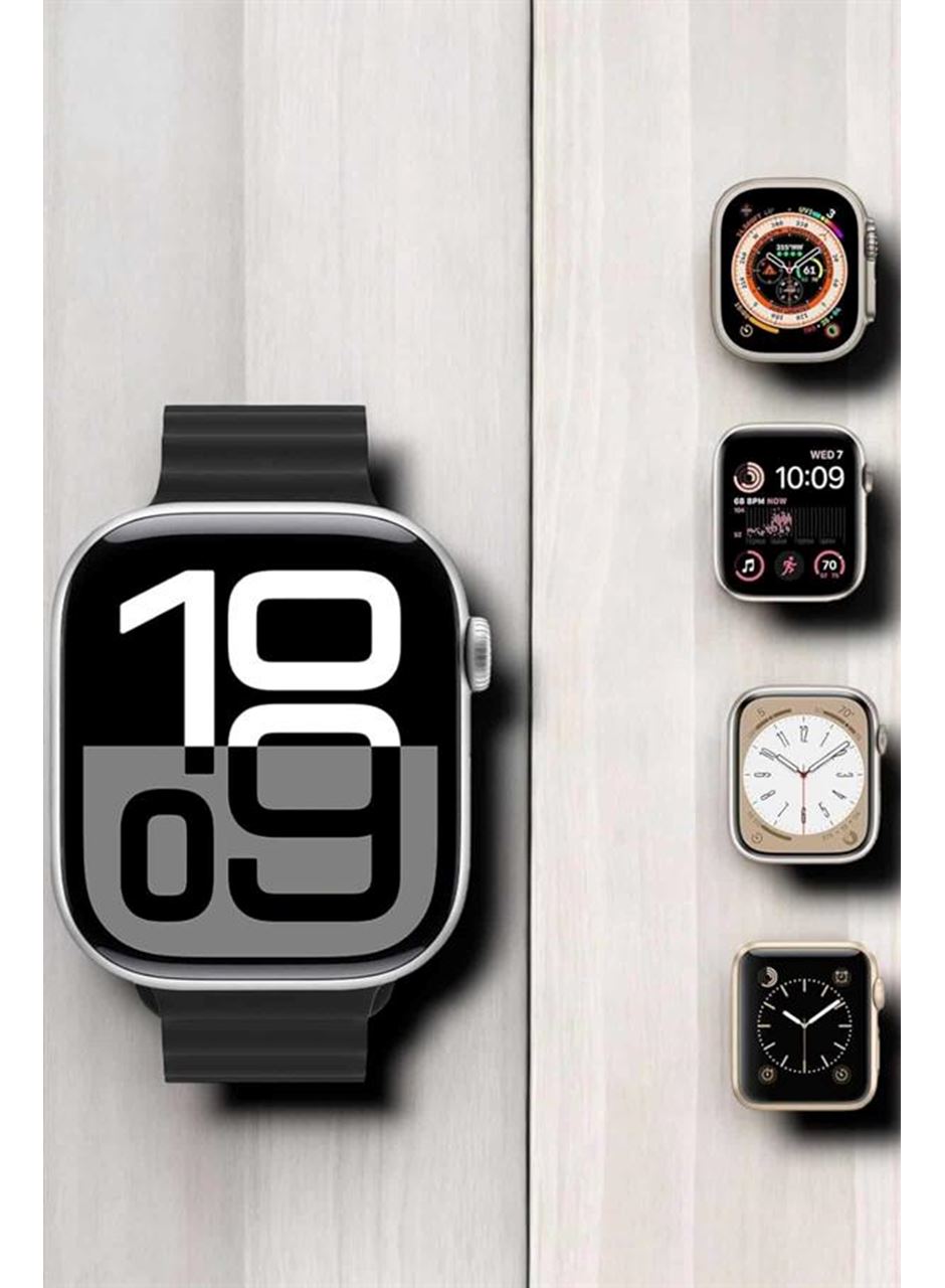 Yeni Nesil Ultra Akıllı Saat Titreşimli, Uyku & Sağlık Takibi, Çift Kordon