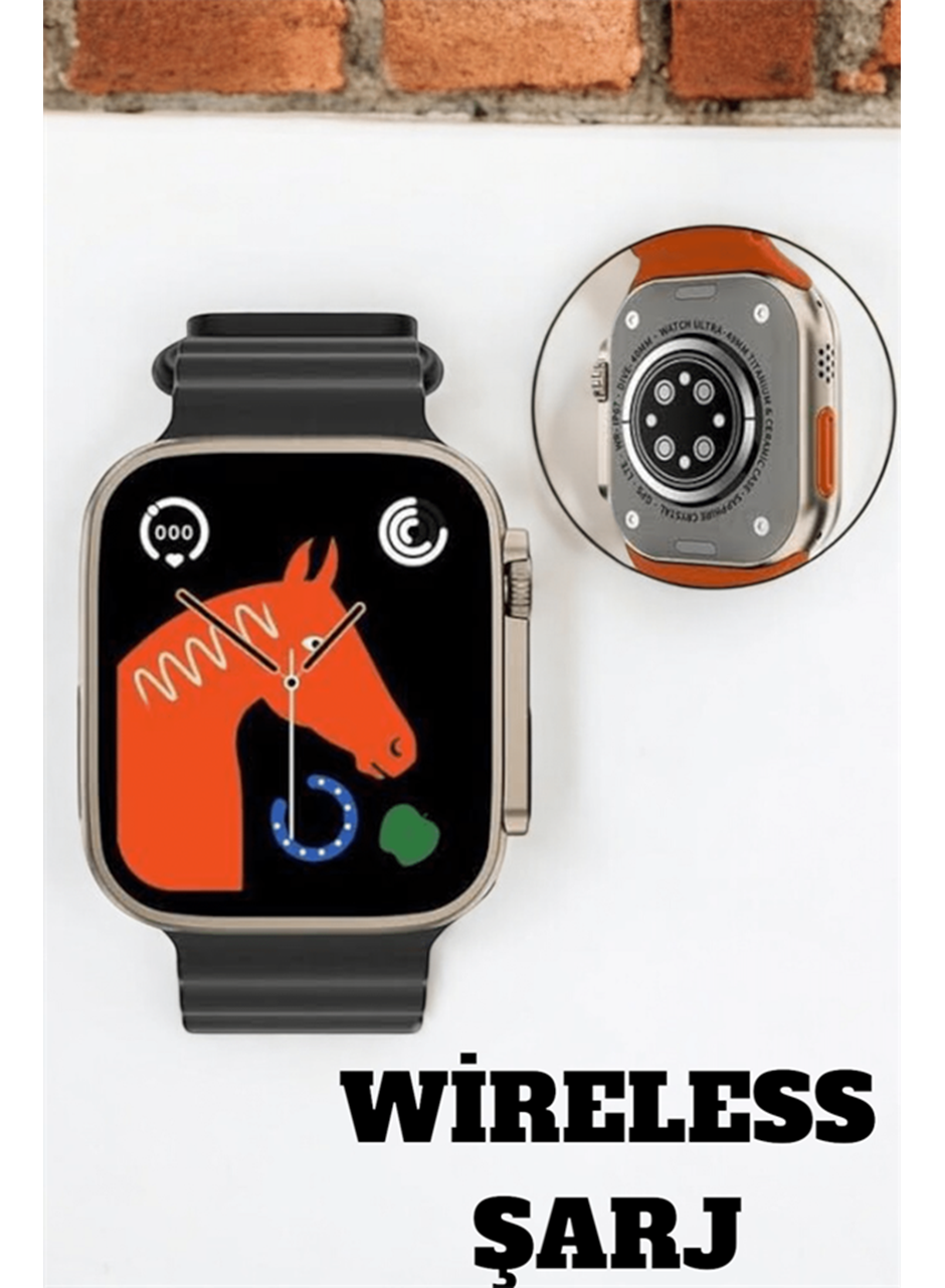 Uyku ve Nabız Takipli, Wireless Şarjlı Akıllı Saat Android ve iOS Uyumlu