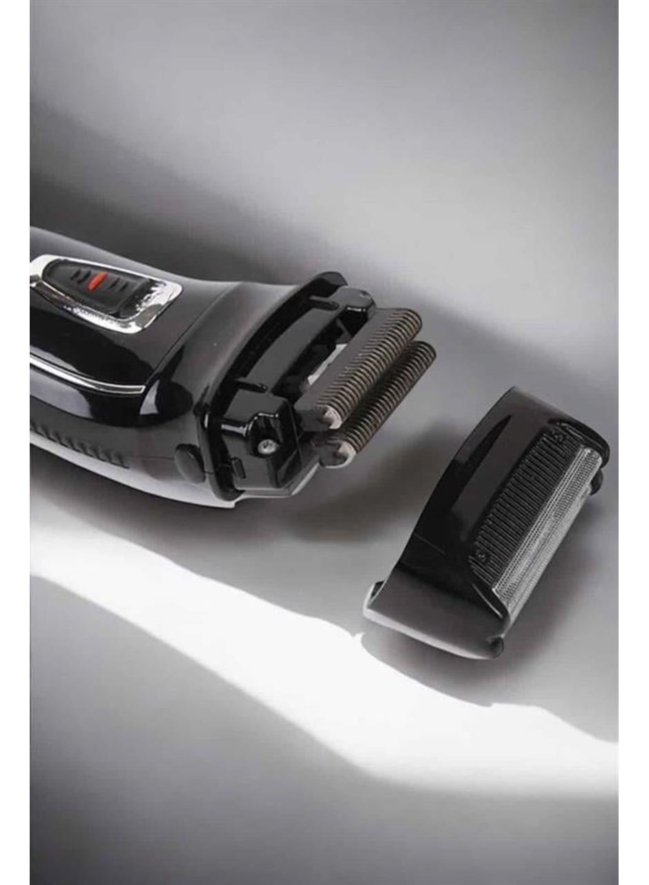 Şarjlı Paslanmaz Çelik Bıçaklı ve Kablosuz Saç Sakal Tıraş Makinesi