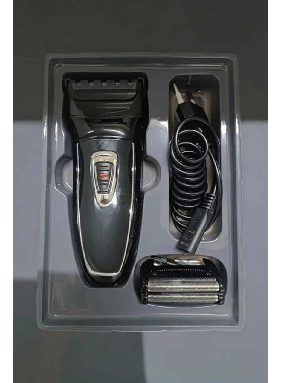 Şarjlı Paslanmaz Çelik Bıçaklı ve Kablosuz Saç Sakal Tıraş Makinesi