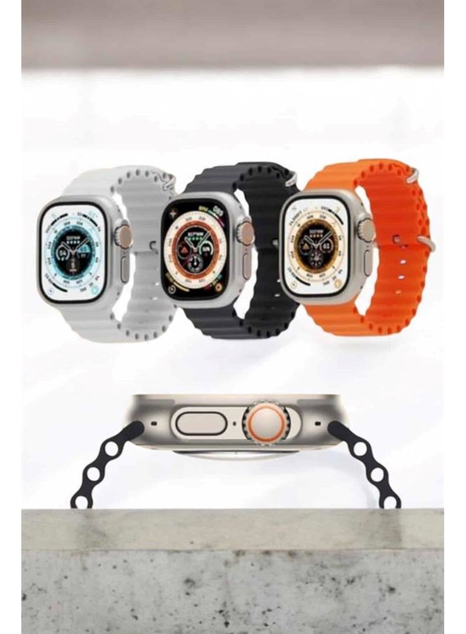 Bluetooth Bağlantılı 49MM Dokunmatik Akıllı Saat Sağlık ve Spor Takip Özellikli