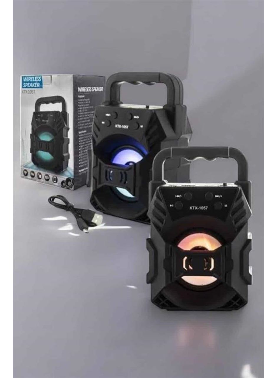 Işıklı Bluetooth Hoparlör Müzik ve Renkli Işık Taşınabiilir