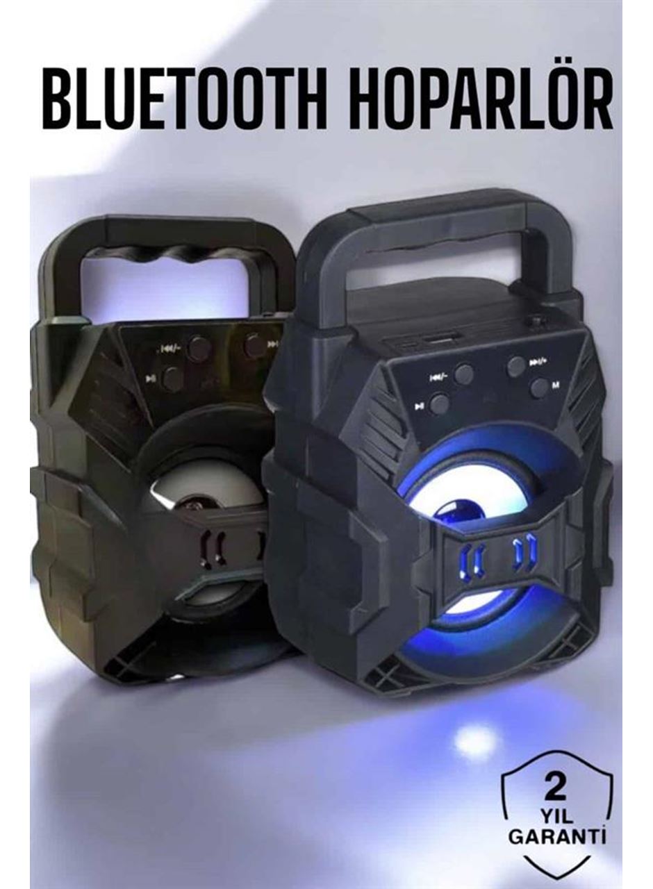 Taşınabilir Bluetooth Hoparlör Led Işıklı Uzun Pil Ömrü
