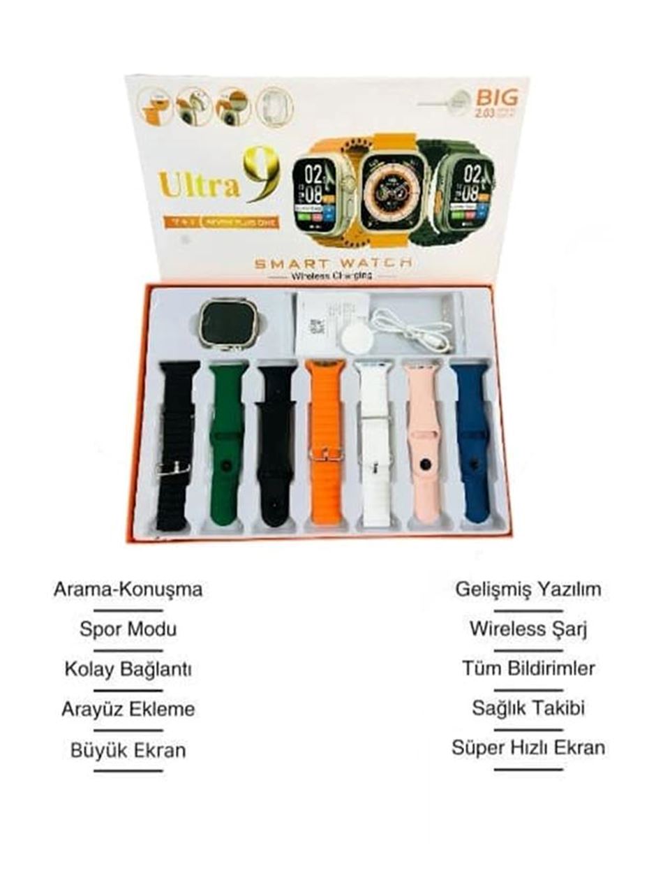 Akıllı Saat Bluetooth Bağlantılı 2.09 İnç HD Ekran ve Çok Yönlü Sağlık Takibi