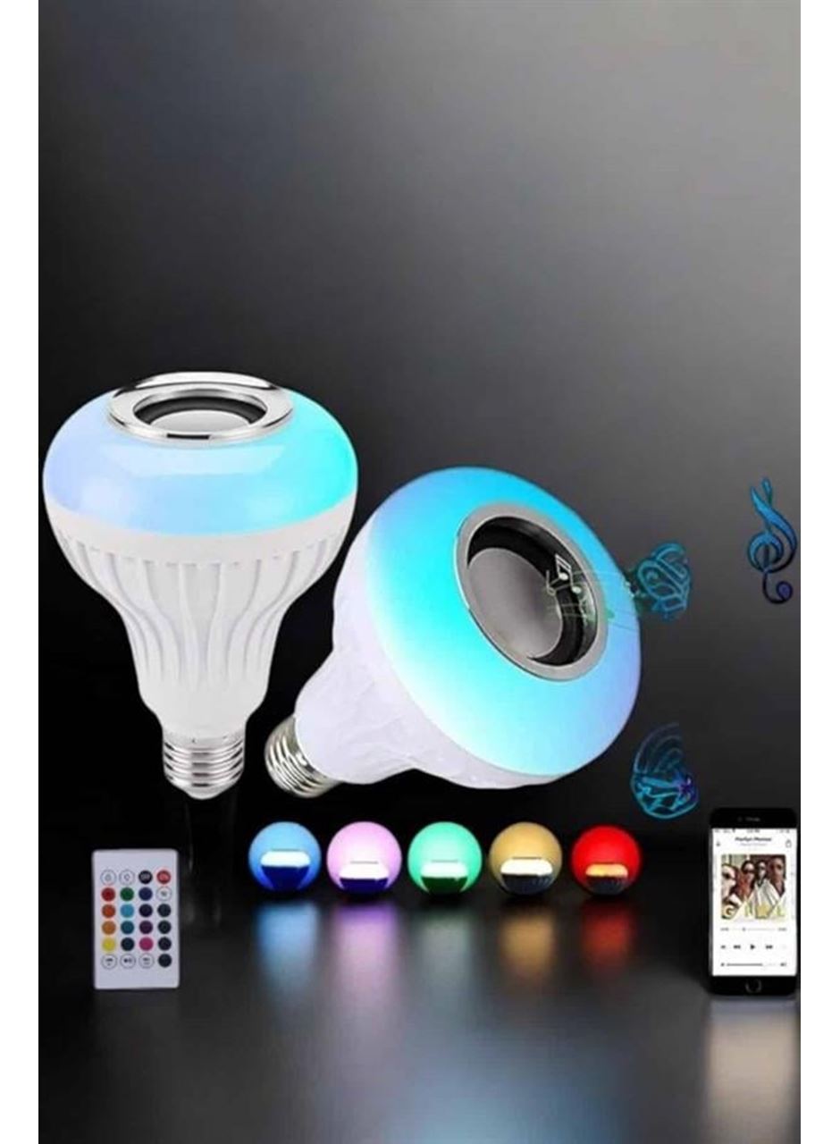 Kablosuz Bluetooth Hoparlör Led Lamba