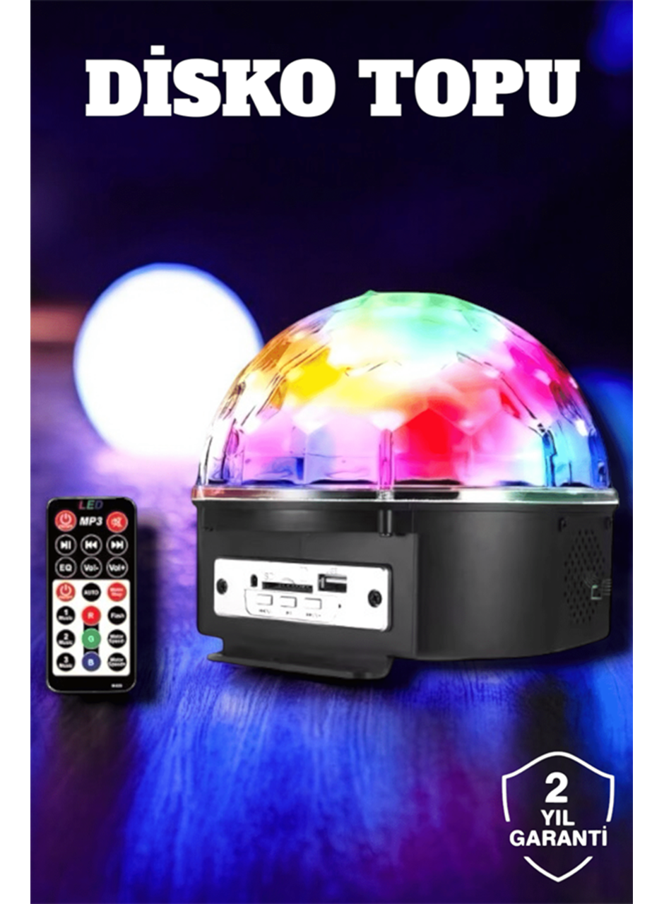 Bluetooth ve Uzaktan Kumandalı Çok Renkli Masaüstü Disko Topu