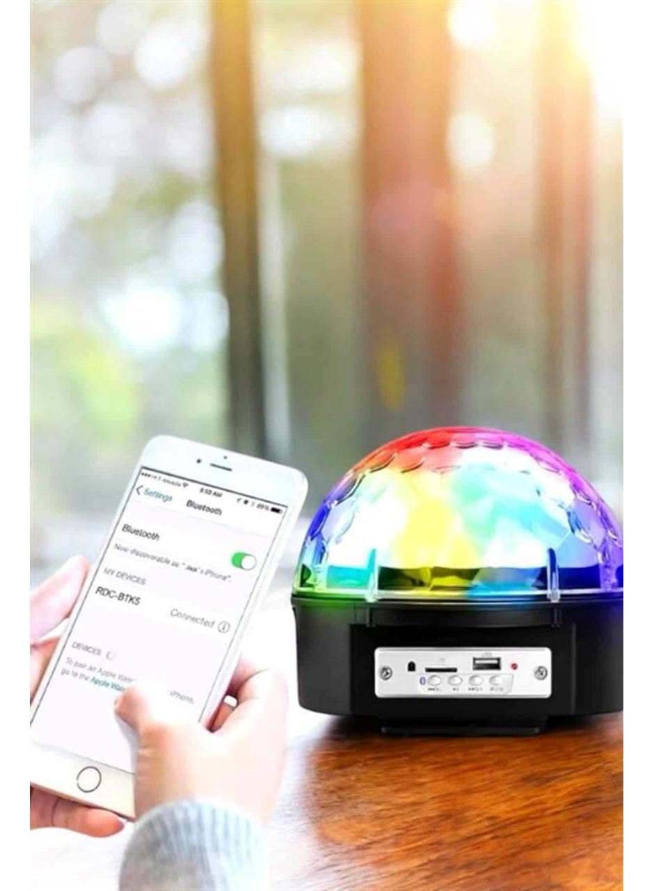 Bluetooth ve Uzaktan Kumandalı Çok Renkli Masaüstü Disko Topu