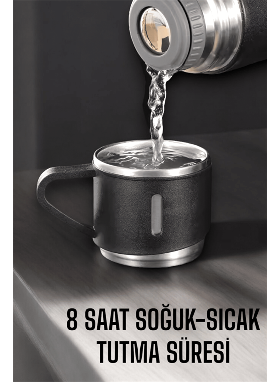 500 ml Kapasiteli Taşınabilir Basınçlı Termos Seti Günlük Kullanım için İdeal