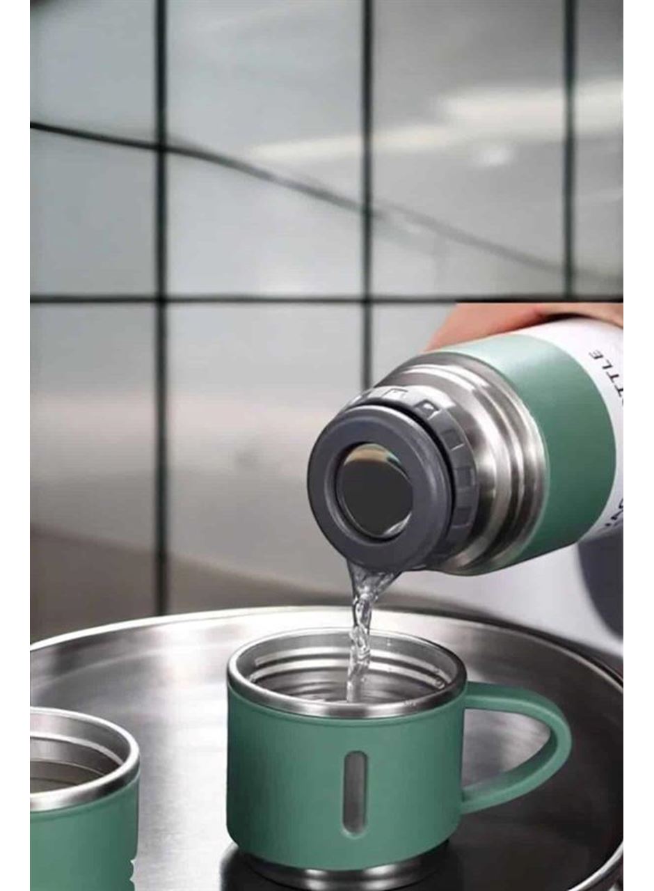 Paslanmaz Çelik 3’lü Termos Seti Vakumlu ve 8 Saat Isı Koruma