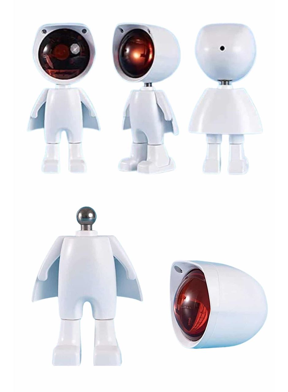 Gün Batımı Lambası Işık Arka Plan Projektör Sevimli Astronot Enerji Tasarruflu