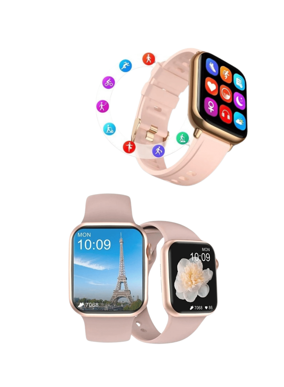 Titreşimli Bildirimli Akıllı Saat – Nabız, GPS, Spor Modları, Telefon Eşleştirme Özellikli