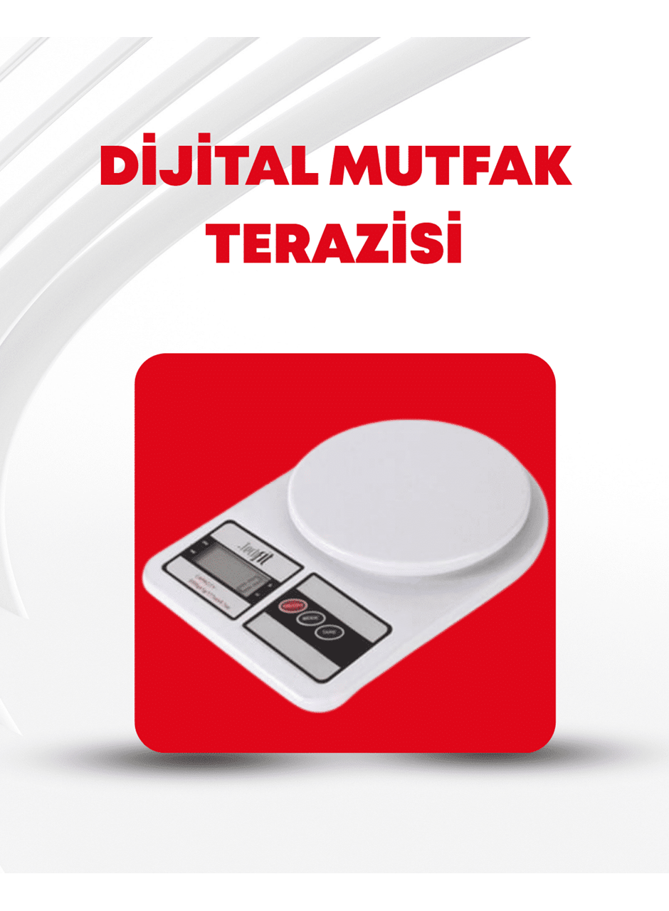 10 Kg Kapasiteli LCD Ekranlı Dijital Mutfak Tartıs
