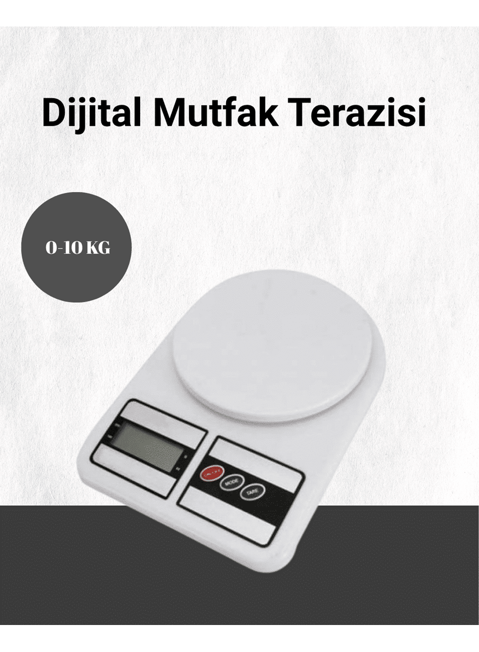 Hassas Ölçüm İçin Dijital Mutfak Tartısı – 10 Kg Kapasiteli
