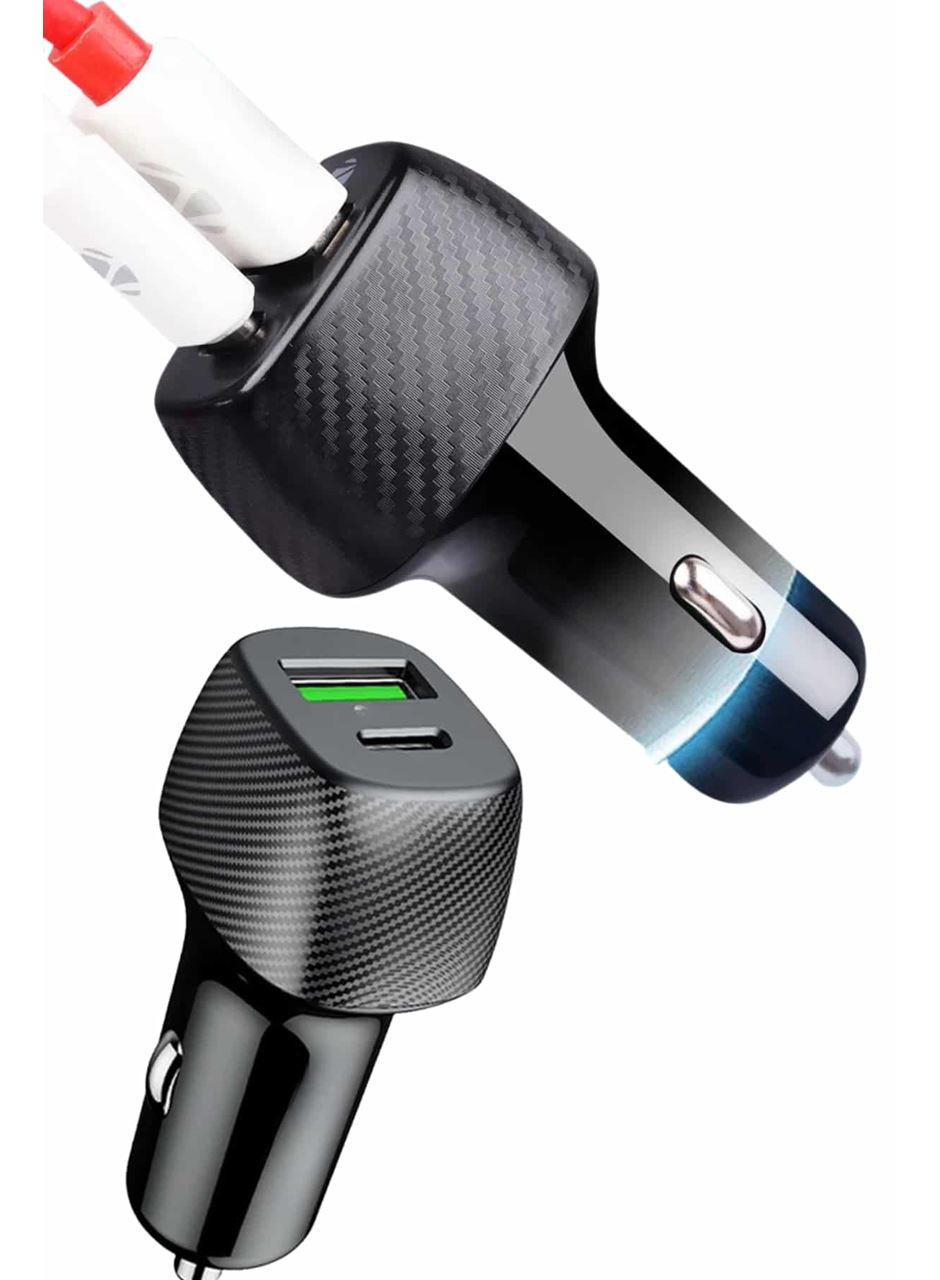 Araç İçi Şarj Cihazı 38W Güç Kapasiteli Type-C Girişli Araba Çakmaklık
