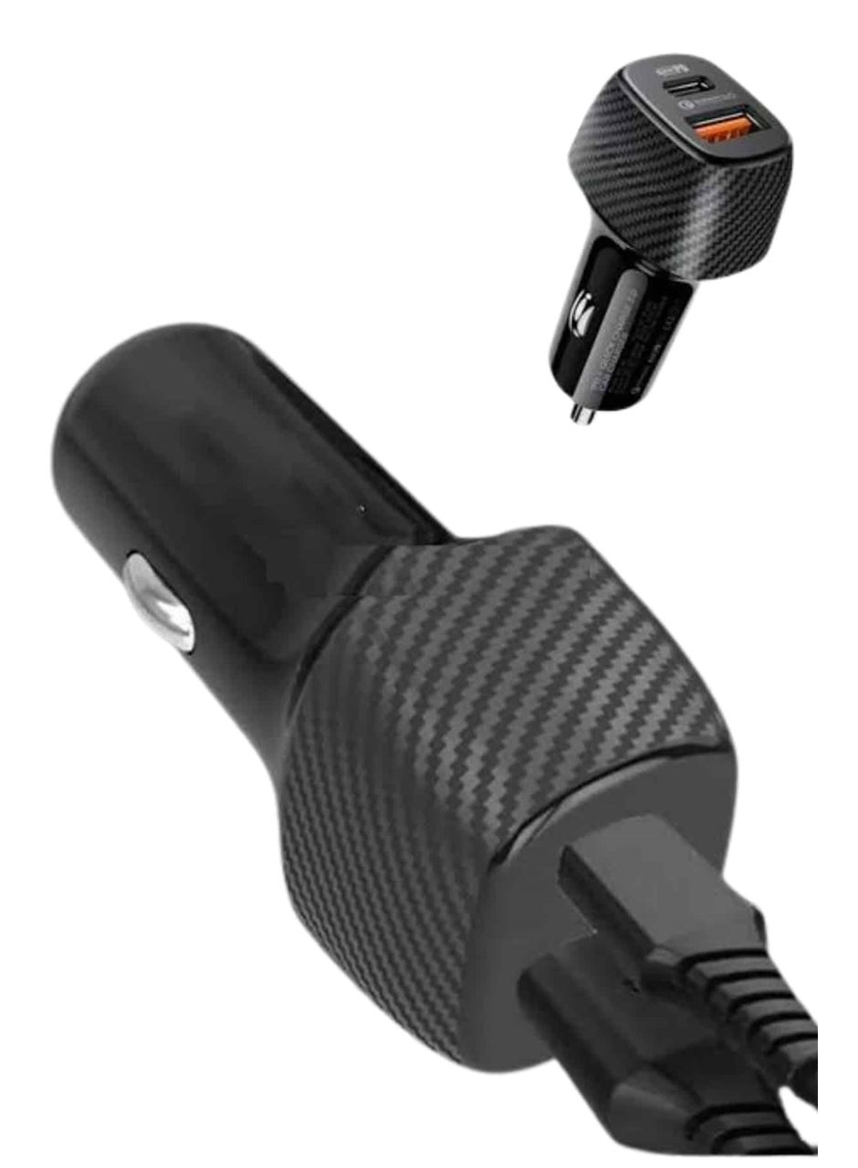 Hızlı Oto Şarj Cihazı 38W Çift Girişli HIzlı Şarj Oto Çakmaklık Type-C