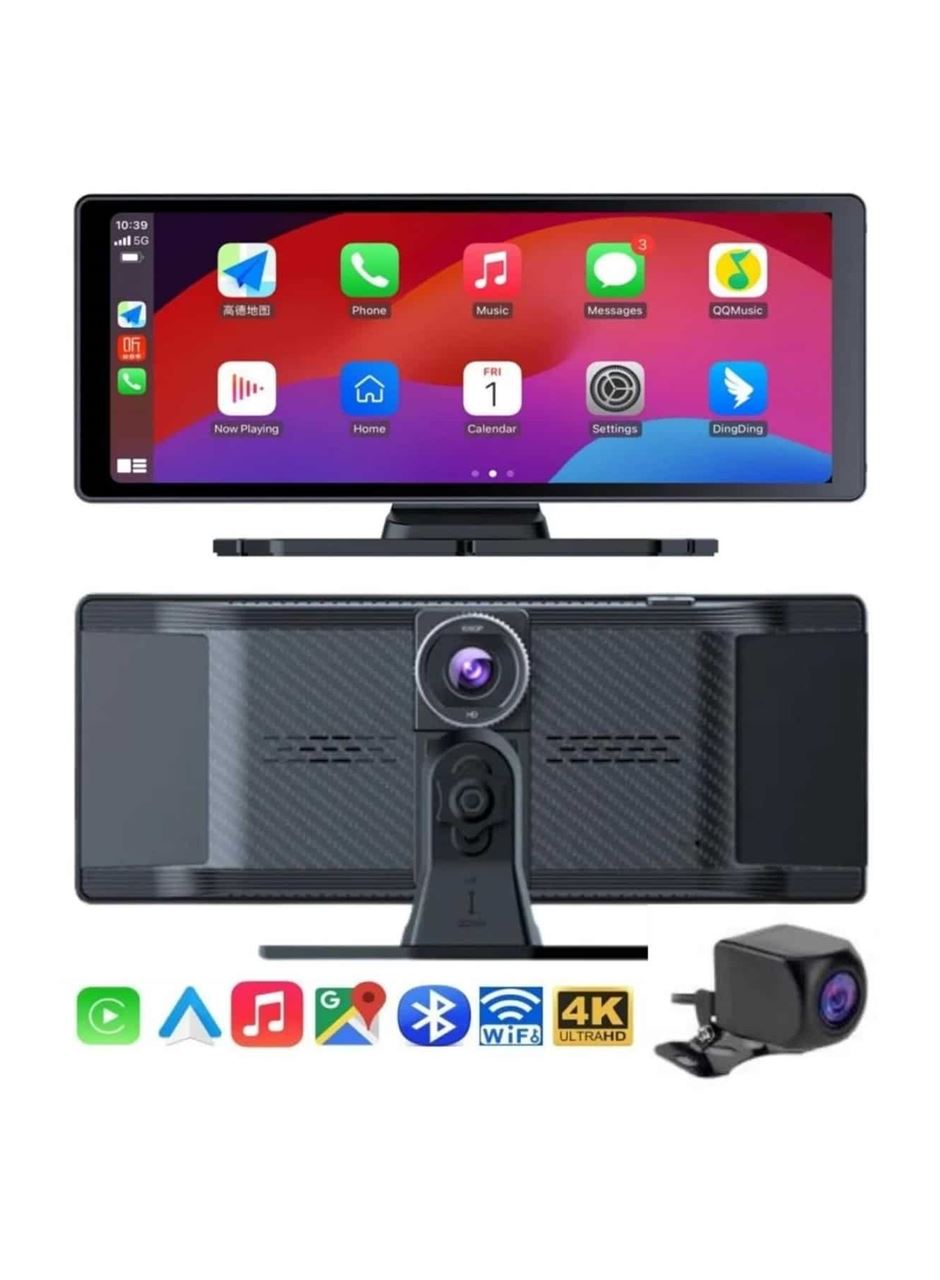 4K Ultra Araç İçi Ön ve Arka Kameralı Ekran HD 2 Kameralı Torpido Üstü Araç Multimedya