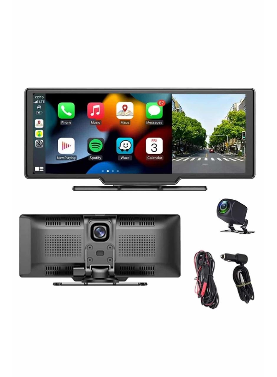 4K Ultra Araç İçi Ön ve Arka Kameralı Ekran HD 2 Kameralı Torpido Üstü Araç Multimedya